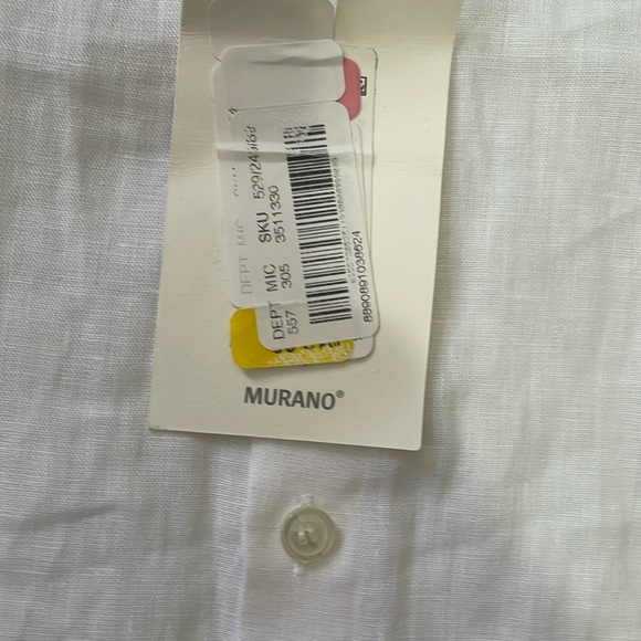 Baird McNutt White Button-Up Shirt 100%Linen - Picture 7 of 13